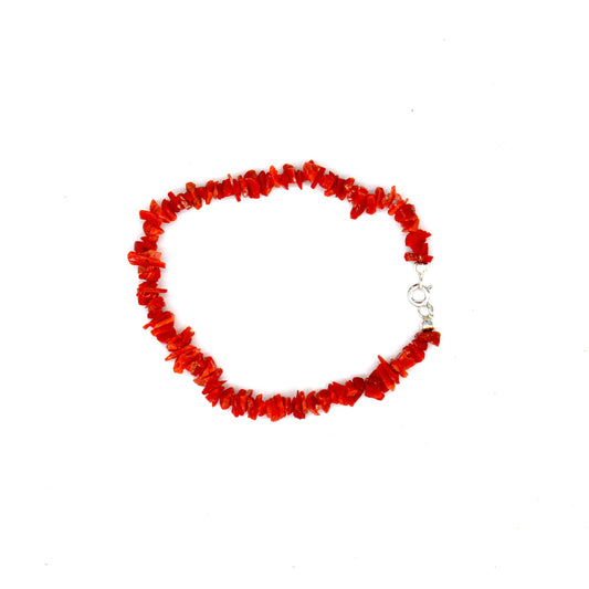 Bracciale Corallo, Argento 925