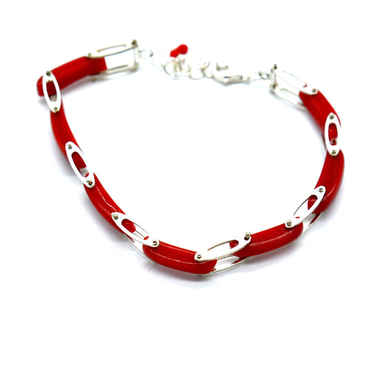 Bracciale Corallo, Argento 925